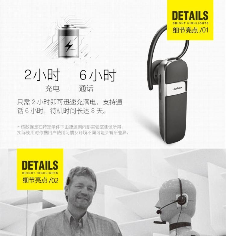 捷波朗/Jabra 无线蓝牙耳机  Talk 15 SE