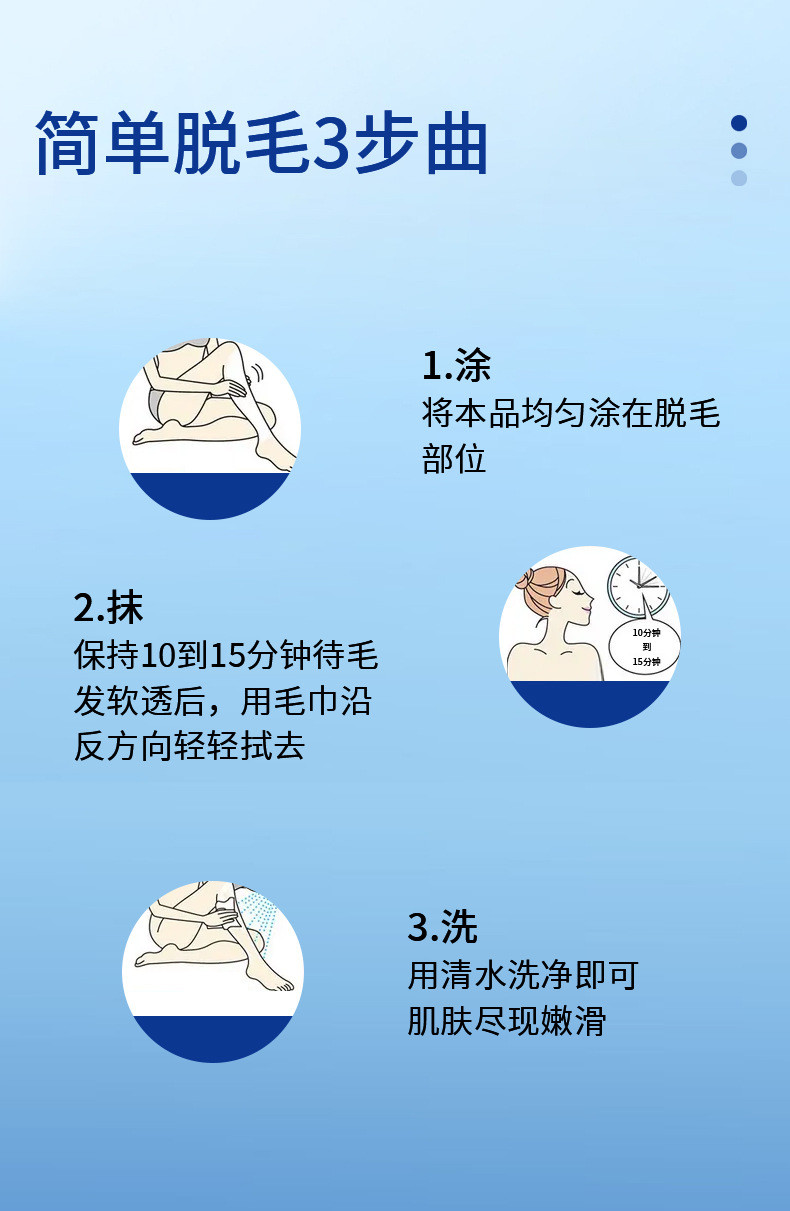  【㿟2发3同款】国药集团天目湖药业海兰植况天佑脱毛膏120g温和干净丝滑不伤肤男女深层脱腋下三角区去  天目湖