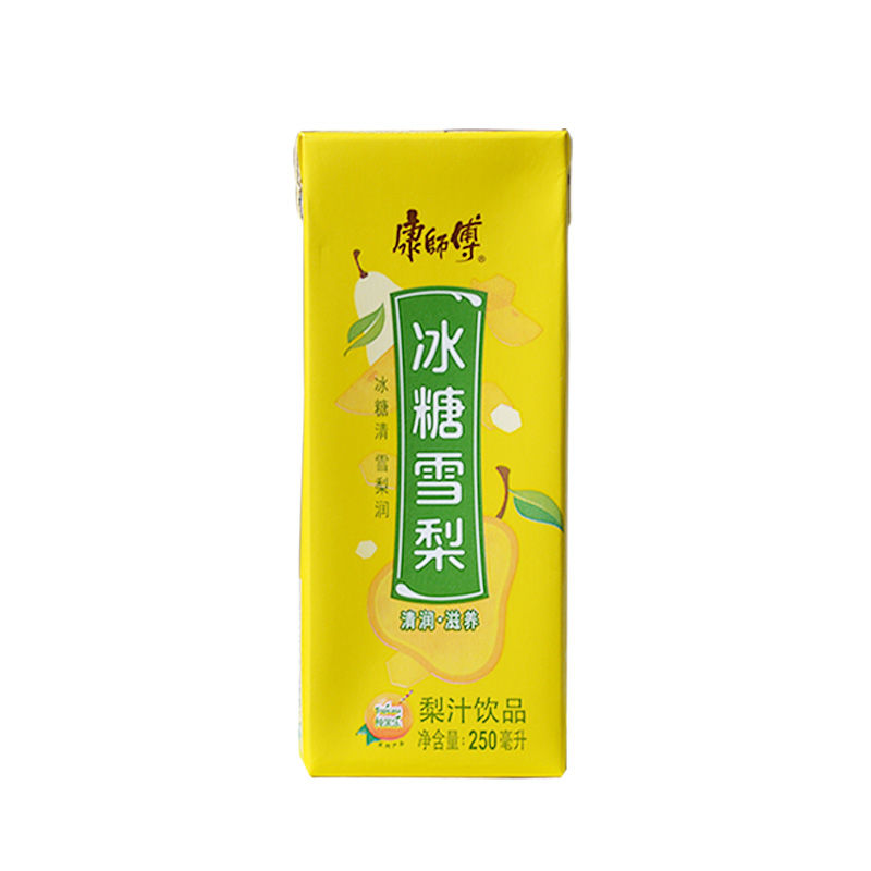 冰红茶康.师傅整箱24纸盒装酸梅汤冰糖雪梨茉莉蜜茶水蜜桃夏季饮料