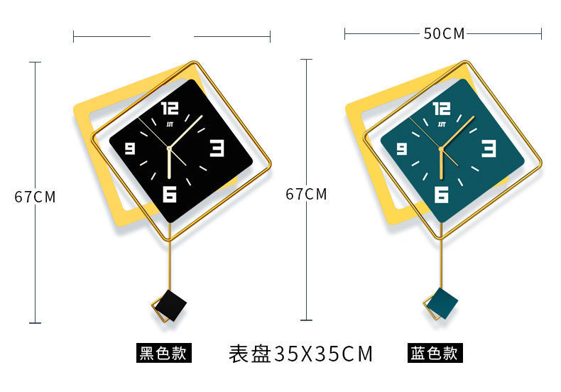 北欧轻奢钟表挂钟客厅现代简约卧室时尚创意个性挂表石英时钟挂墙