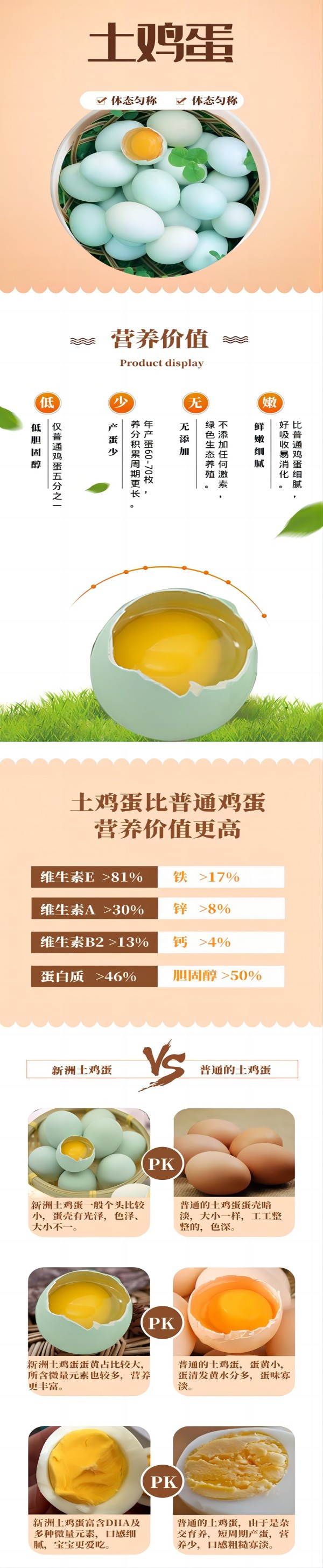 农家自产 新洲绿壳土鸡蛋