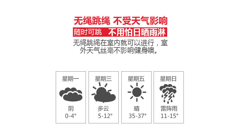 【领券立减20元】索维尔无绳跳绳计数成人女跳神健身器中考专用室内运动电子无线负重 SW-T68