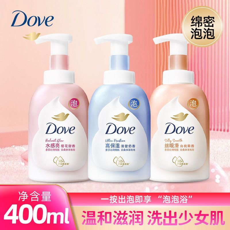 多芬/DOVE 400ML云朵泡泡沐浴露乳樱花奶香深层果香