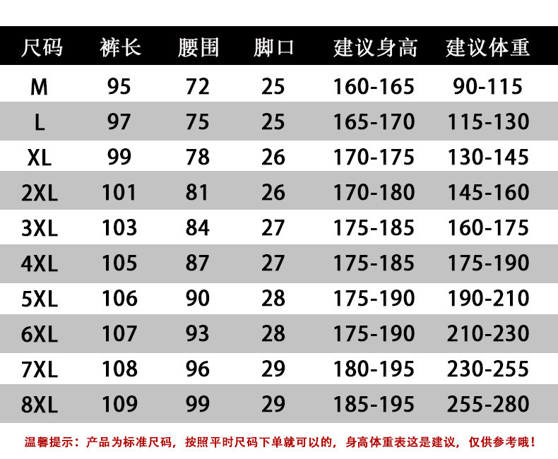  verhouse 男士休闲裤秋季宽松大码印花束脚运动长裤 大码宽松  休闲舒适