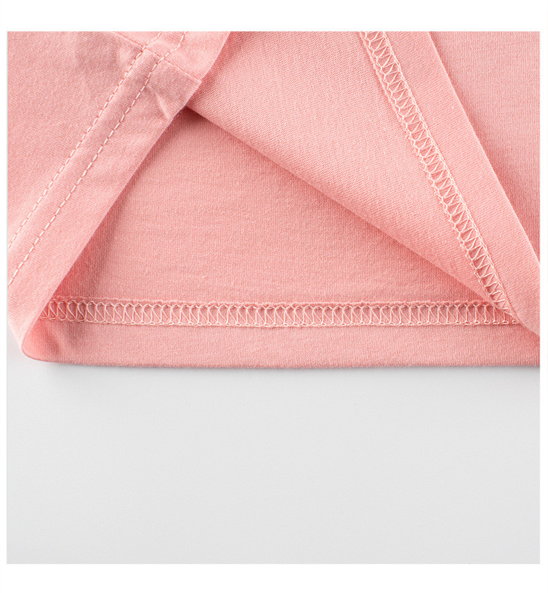 verhouse 童装夏季短袖T恤粉红猫咪图案上衣 90cm 休闲 可爱卡通
