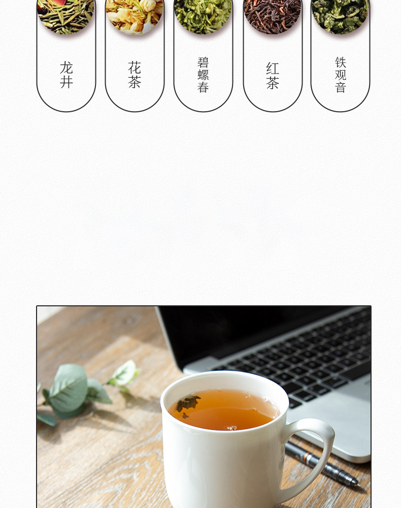 鲁凤来 茶杯 白色陶瓷茶杯会议杯酒店喝水杯子手握茶杯带盖