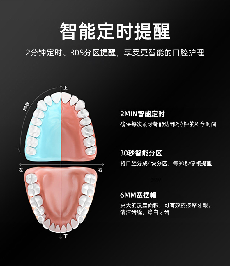 西屋/Westinghouse 成人充电式超声波美白家用多档变速全身防水 WT-502S