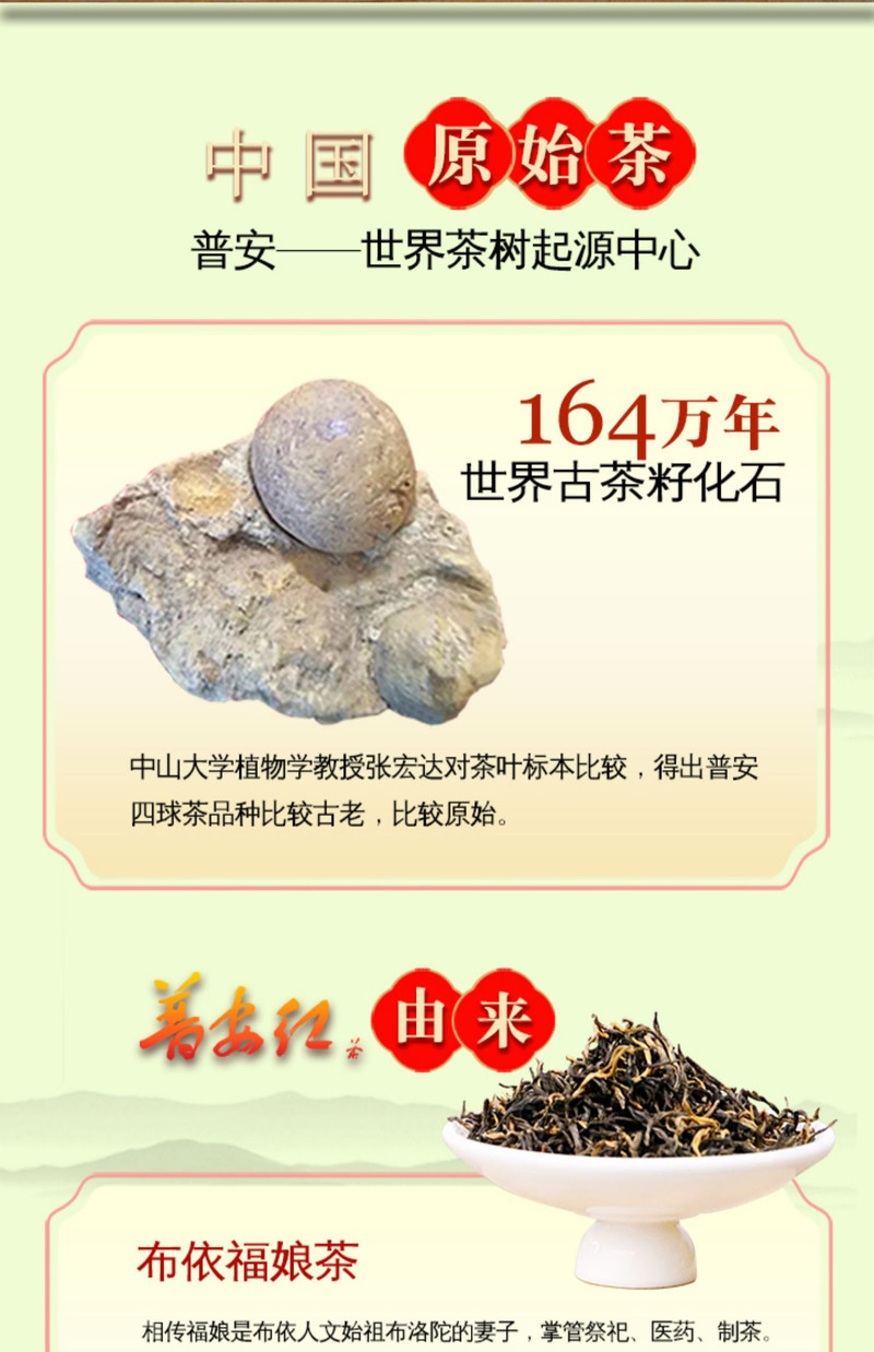 蛮邦贡春 ·竹 普安红茶二级100g 功夫茶