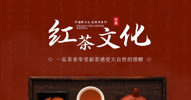 三田李记 浮梁茶 口粮茶 红茶（袋装）500g