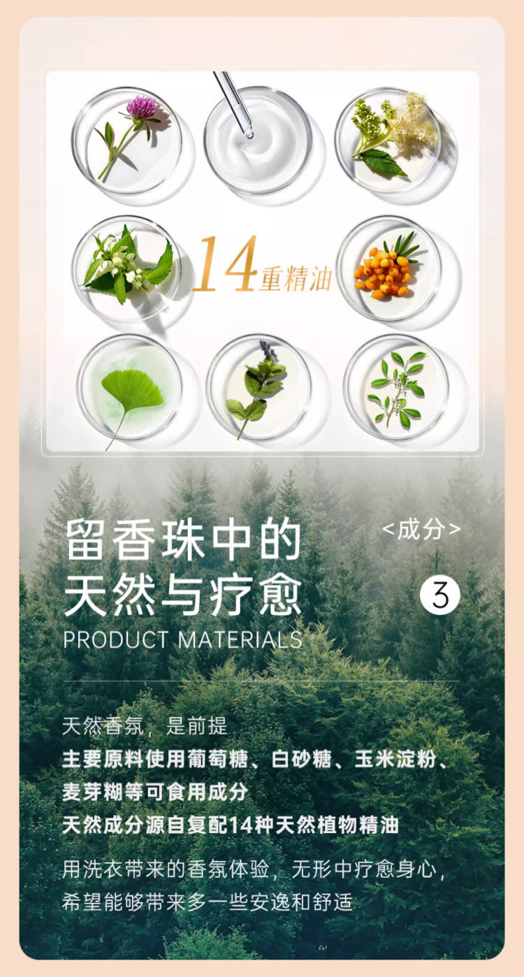 立白 大师香氛洗衣液1kg+100g*5袋+留香珠22g*5袋