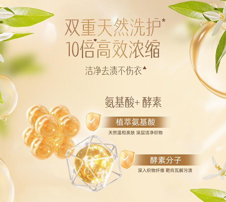 立白 香氛净护洗衣凝珠【甜香草与橙花】400g*1盒 持久留香