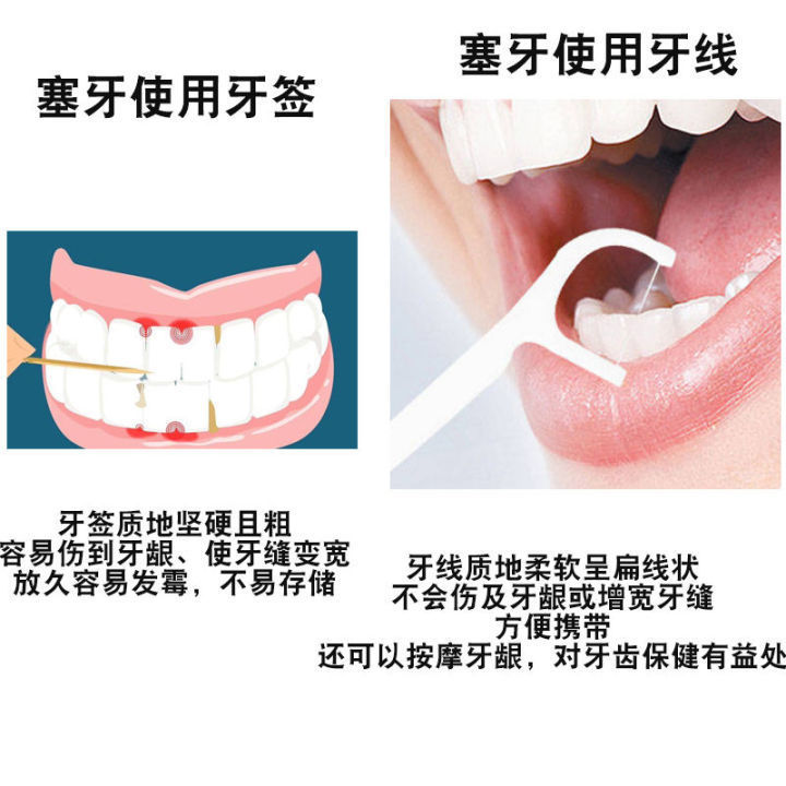 牙线棒家庭装清洁剔牙器牙缝剔牙棒成人一次性超细牙线正品牙线棒