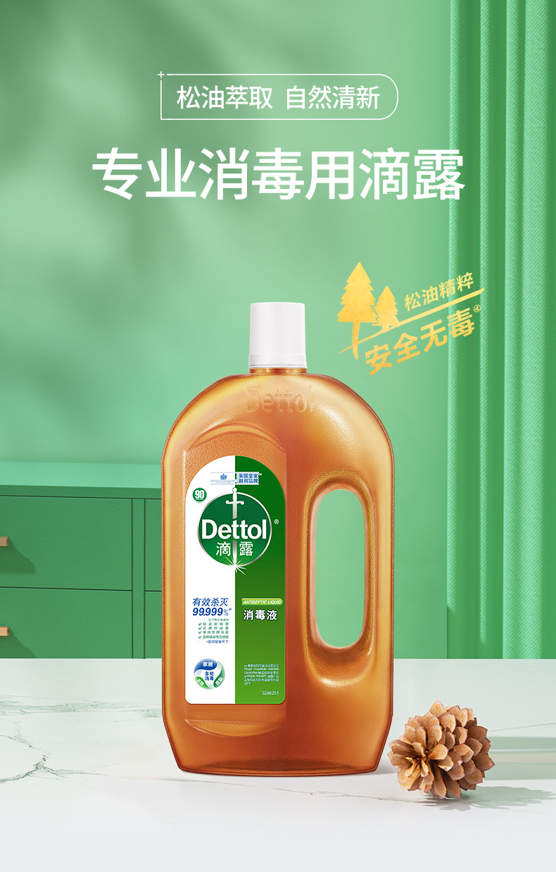 滴露/Dettol 消毒液衣物消毒水1.2L