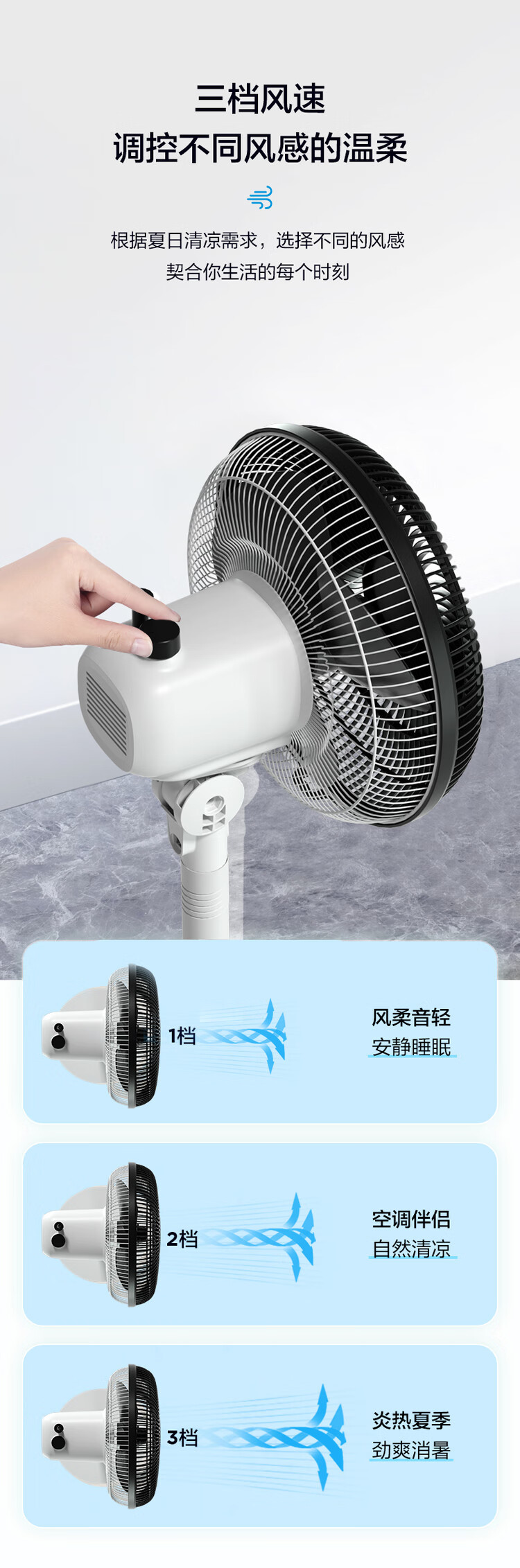 美的/MIDEA 白色三叶循环扇风扇SAG25CA