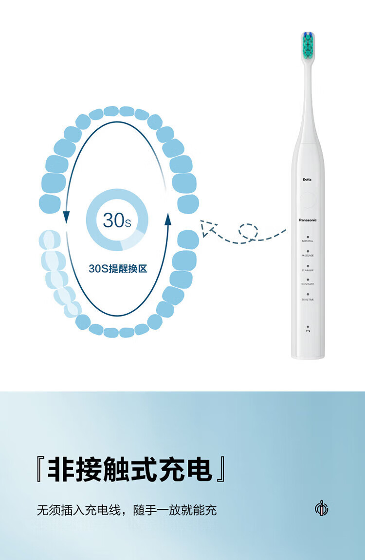 松下 电动牙刷 EW-DC01（白色）