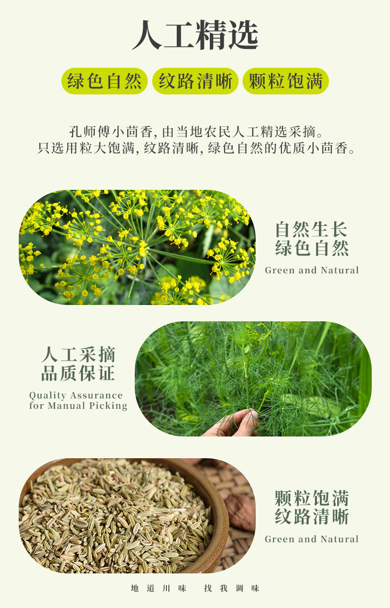 孔师傅 香辛料小茴香50g*3袋