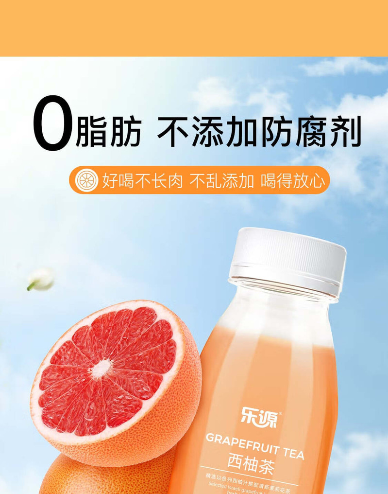 乐源 西柚茶1L*2