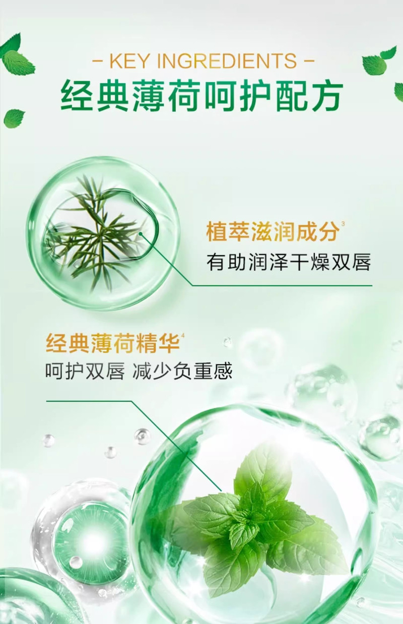 曼秀雷敦/MENTHOLATUM 薄荷润唇膏SPF 15 3.5g   保湿滋润淡化唇纹防干裂