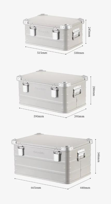 户外露营铝合金收纳箱外出旅行装备户外野营大容量储物箱