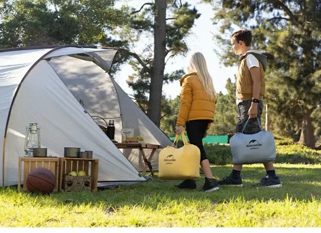 户外露营儿童睡袋露营装备便携纯棉睡袋春秋旅行用品