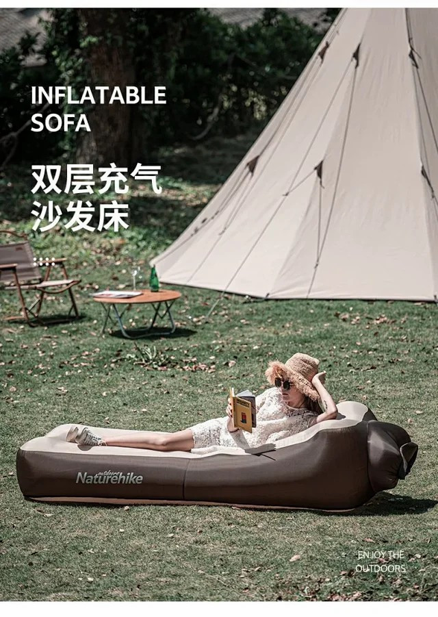 户外露营便携折叠懒人家用加厚充气单人空气沙发床