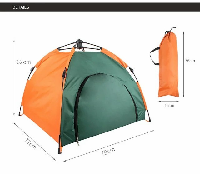 户外露营自动型可折叠防雨防晒便携车载宠物帐篷可家用狗窝
