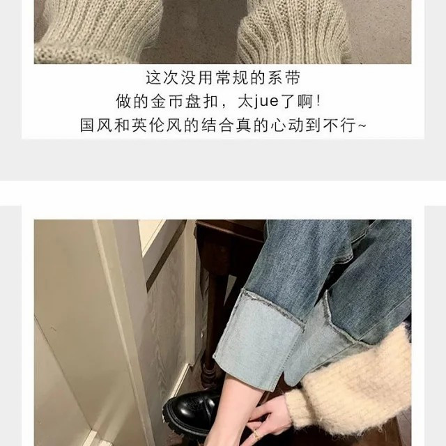 春夏四季复古刺绣赫本风厚底加绒女式小皮鞋