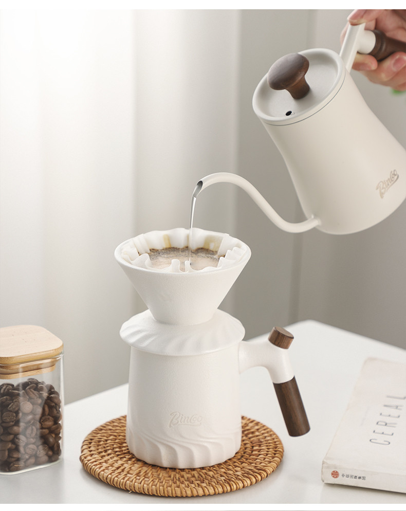 家用咖啡分享壶过滤杯陶瓷手冲咖啡器具组合套装