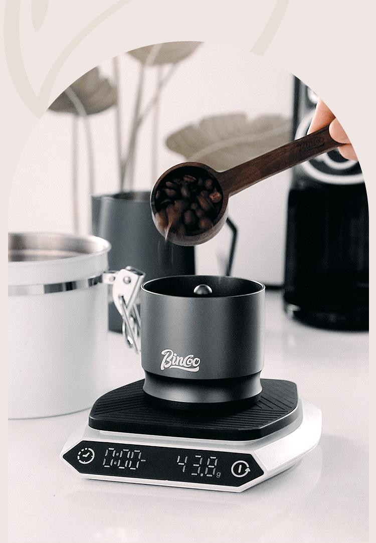 家用手冲意式咖啡磨豆机接粉杯落粉器闻香杯铝合金器具