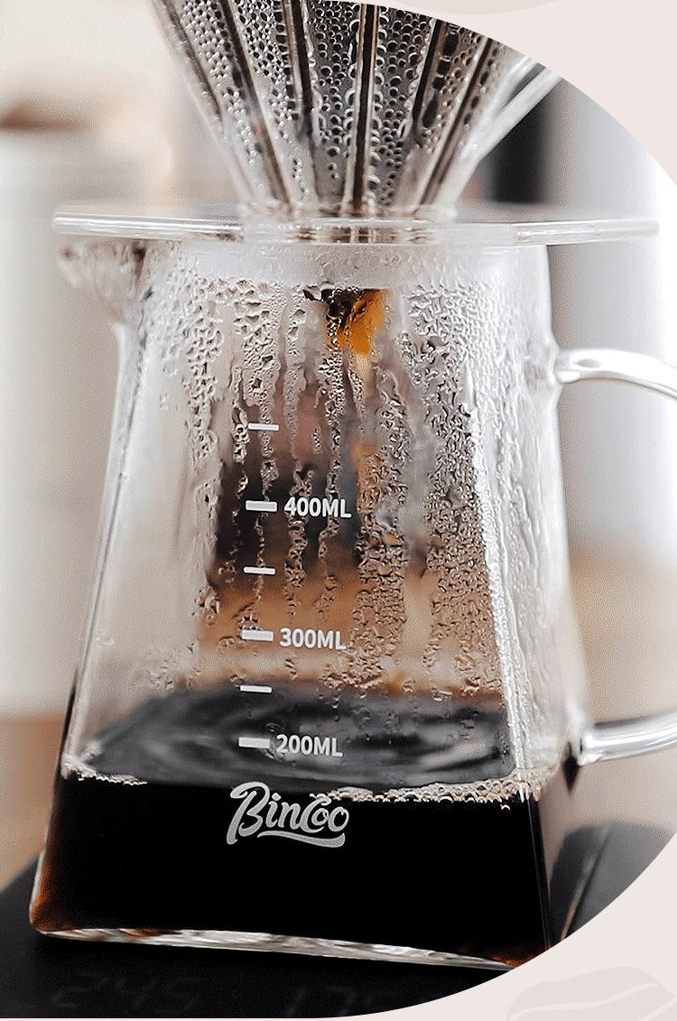 家用手冲咖啡带刻度透明玻璃壶分享壶套装