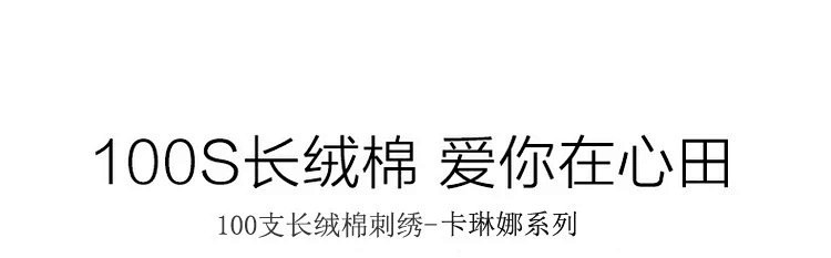 芙拉迪 韩式全棉贡缎100支长绒棉绣花卡琳娜四件套