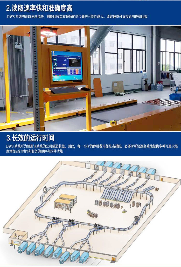 快递称重扫码动态称DWS称重扫描系统连续称重