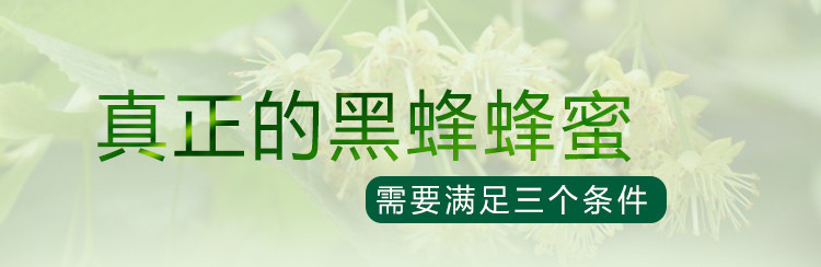 【黑龙江饶河】东北特产东北黑蜂蜂蜜百花蜜野生杂花蜜500克玻璃瓶包邮