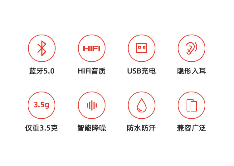 纽曼（Newmine） 蓝牙5.0 单耳微型迷你超小入耳式运动型耳机 L10标准版