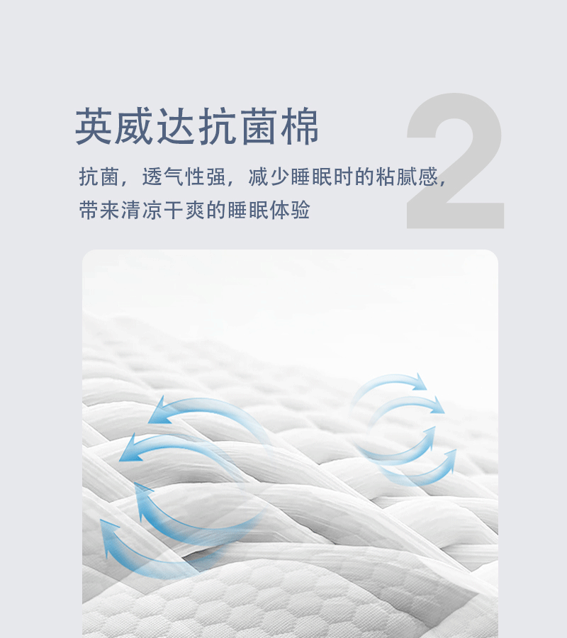 慕斯 席梦思独立分区弹簧三重防螨1.8米床垫 MJA1-001