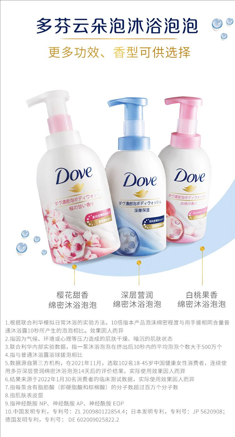 多芬/DOVE云朵泡泡深层营润沐浴露400ml