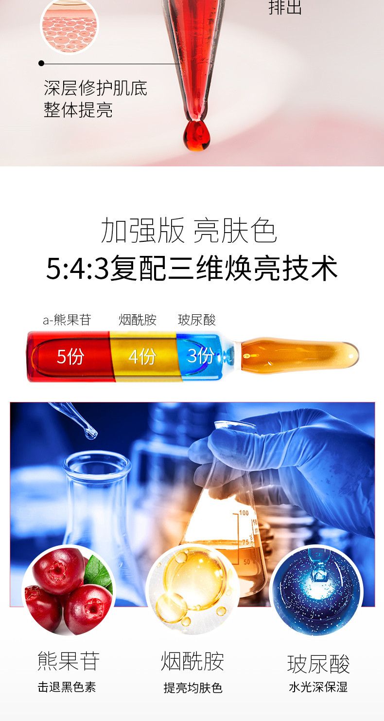 FONCE梵西-熊果苷亮颜焕颜透白安瓶礼盒 28支/盒