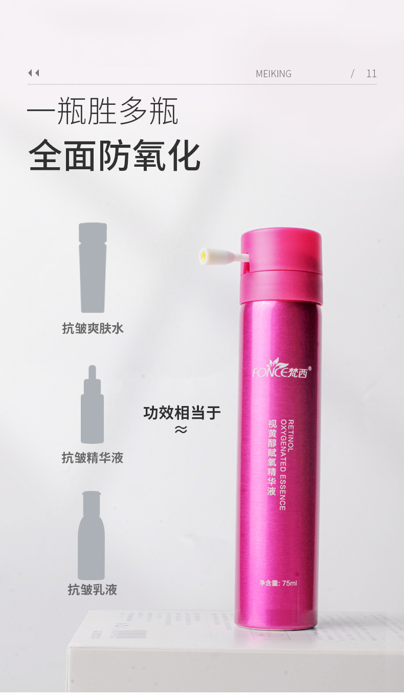 FONCE梵西-视黄醇赋氧精华液75ml 淡化细纹皱纹