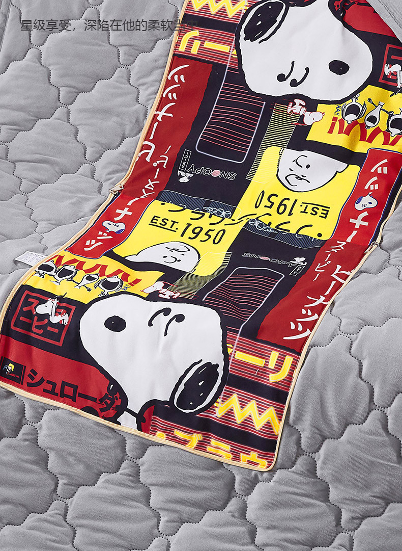 史努比/SNOOPY 二合一抱枕被子两用午睡枕头被靠枕折叠毯1950-SNB01-5