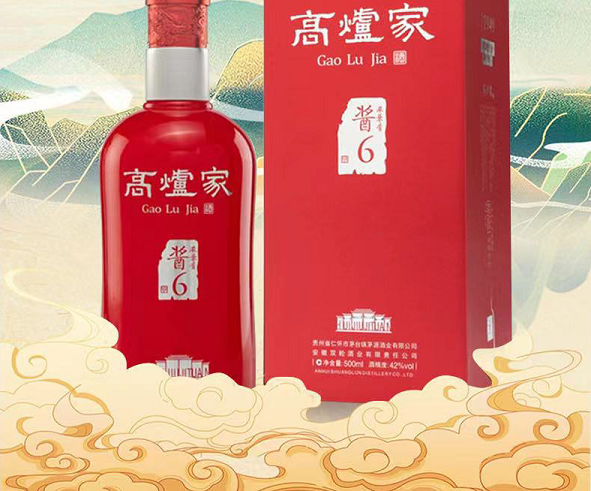 高炉家 酱浓6年42度白酒 1瓶*500ml