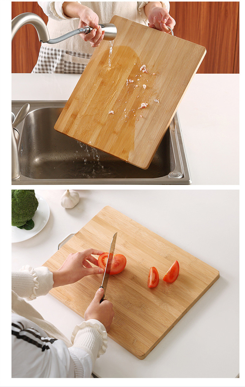 洛港 菜板家用实木切菜板砧板案板竹擀面板粘板抗菌防霉厨房小占板/个