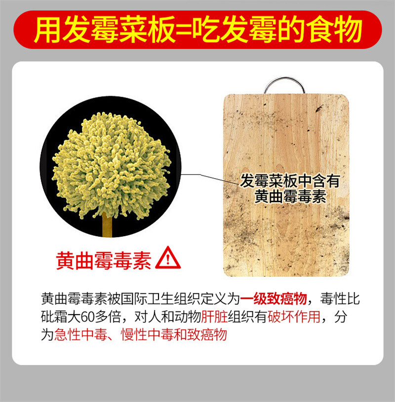 洛港 圆形切菜板抗菌防霉塑料加厚实心PE家用厨房砧板商用剁肉墩案板/个