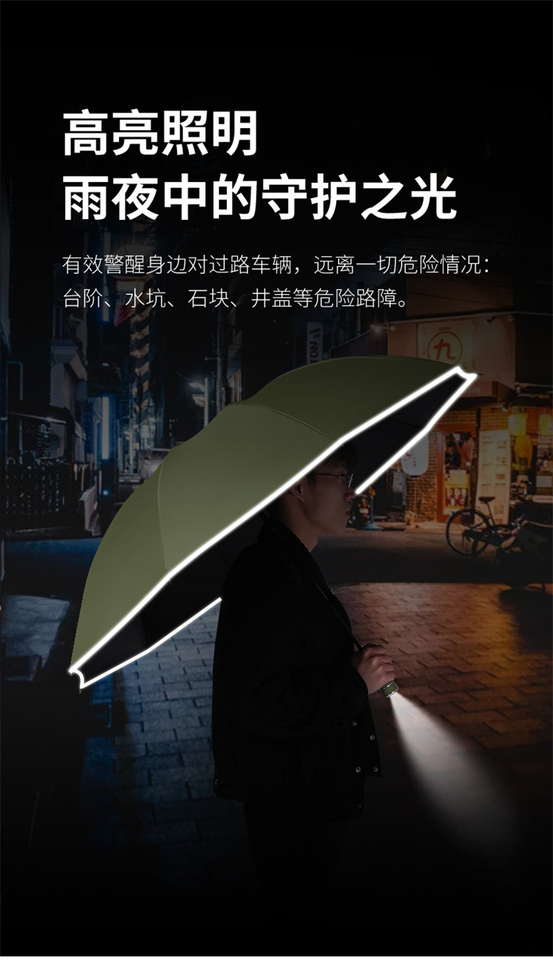 洛港 全自动雨伞男女折叠大号车载反向太阳伞晴雨两用防晒紫外线遮阳伞/个