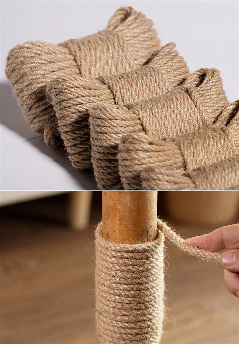 洛港 麻绳捆扎绳装饰手工粗绳子编织耐磨捆绑麻线/个
