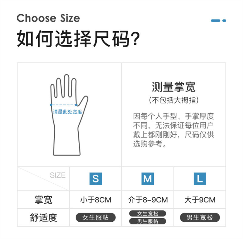 洛港 加绒耐用型丁腈橡胶手套女家务干活冬季家用厨房洗碗洗衣服防水