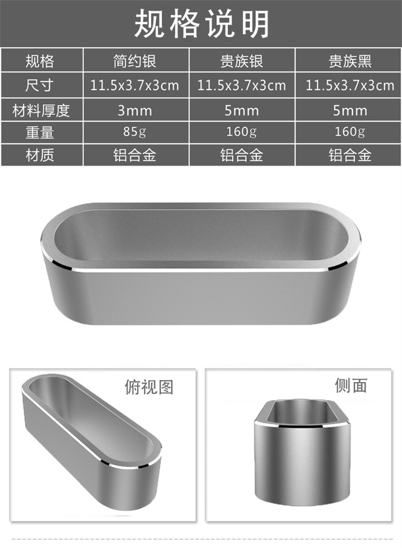 洛港  桌面名片盒商务名片架台式金属个性名片座创意展会礼品定制