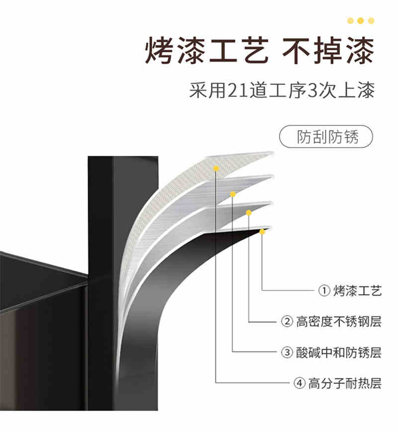 洛港 厨房下水槽置物架落地式台面调料储物抽屉橱柜杂物用品推拉收纳架