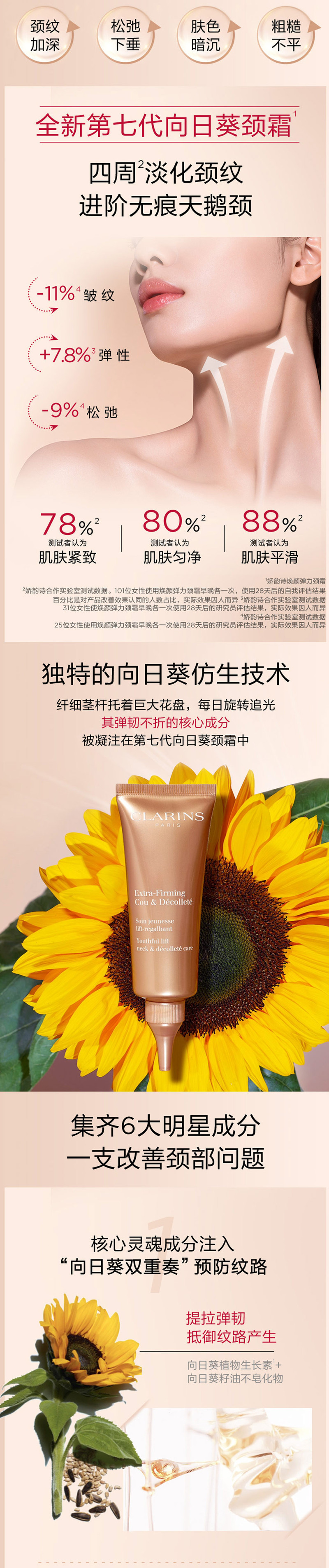 娇韵诗/Clarins 焕颜弹力颈霜