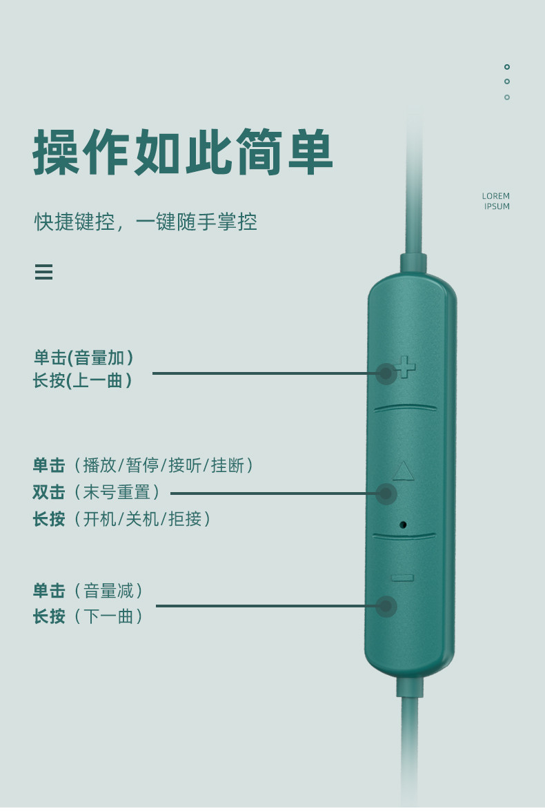 联想/Lenovo 联想thinkplus SH1 运动蓝牙耳机 蓝色 绿色 黑色 红色