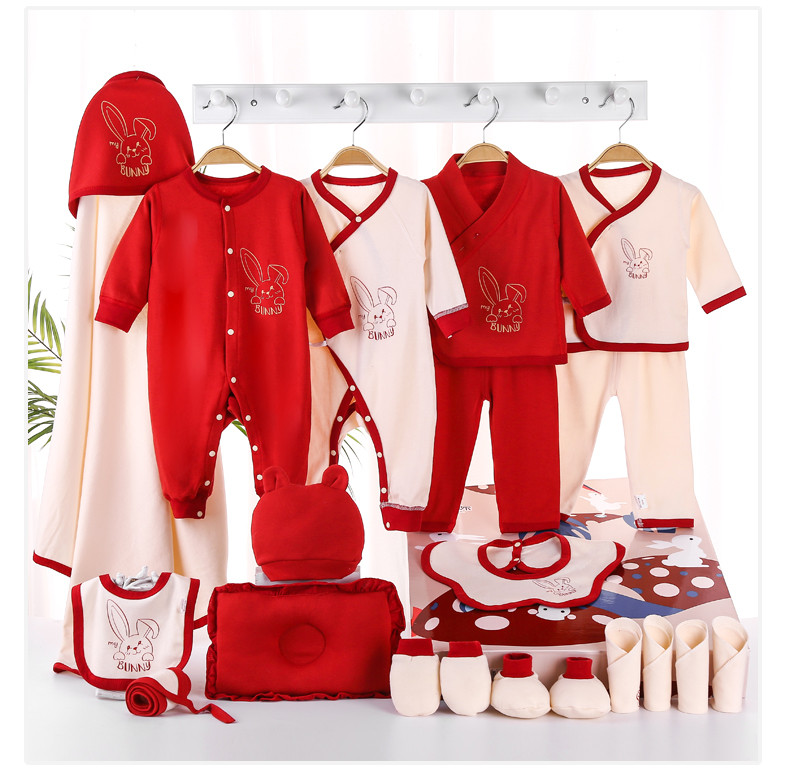 班杰威尔/banjvall 婴儿衣服套装礼盒初生新生儿衣服满月礼包宝宝衣服用品四季达萌兔